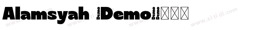 Alamsyah (Demo)字体转换